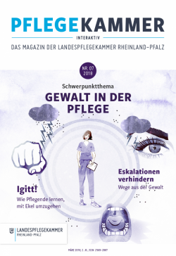 pflegekammer-schluetersche Die Schlütersche bringt das Magazin der Pflegekammer Rheinland-Pfalz heraus.
