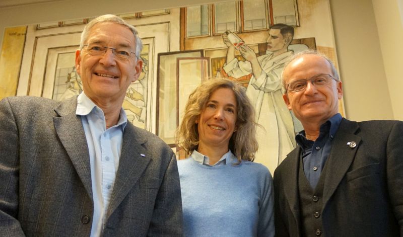 Prof. Conraths, Dr. Probst und Prof. Mettenleiter vom FLI