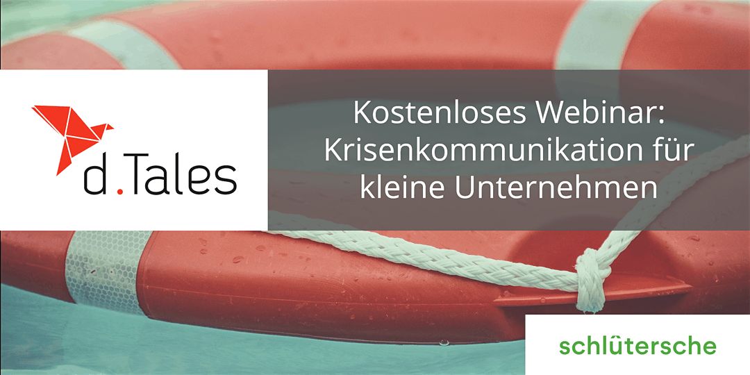 Webinar der Schlüterschen - Krisenkommunikation für KMUs