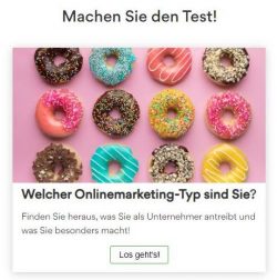 Onlinemarketing Persönlichkeitstest Onlinemarketing Persönlichkeitstest