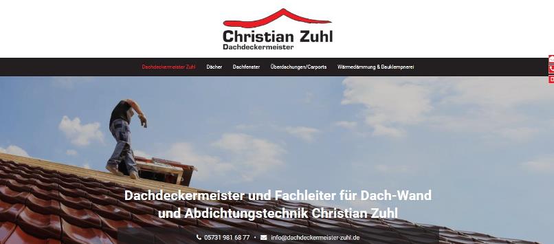 Christian Zuhl Webseite Christian Zuhl Webseite