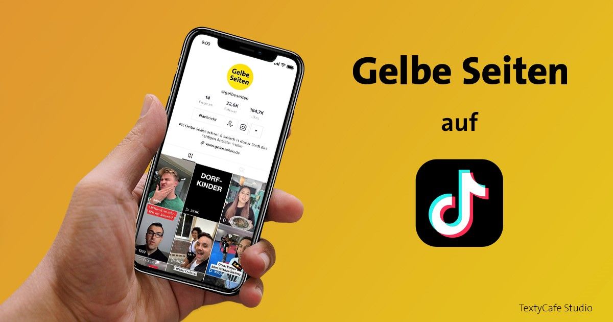 Das Branchenverzeichnis Gelbe Seiten ist seit einem Jahr auf TikTok präsent